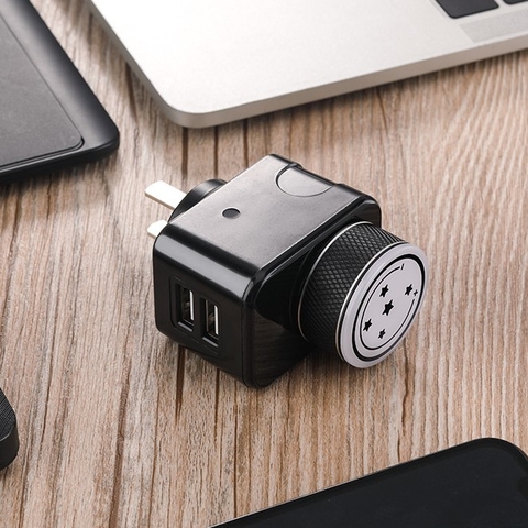 Củ sạc 2 cổng 2,1A Rockspace T21 sạc nhanh tích hợp đèn ngủ tùy chỉnh độ sáng - Hàng chính hãng bảo hành 12 tháng