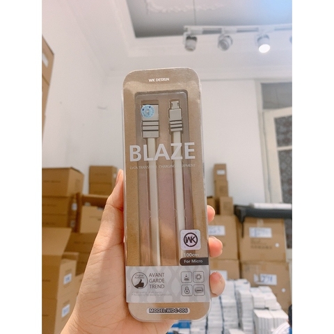 Cáp Sạc Nhanh micro Blaze WD-066 WK  sạc nhanh cho dòng máy android - Hàng chính hãng có bảo hành