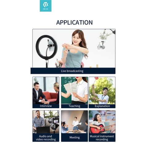 Micro Thu âm Live stream có dây cho iPhone DEVIA smart series hàng chính hãng