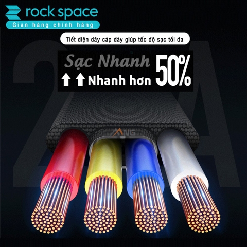 Dây Sạc Samsung Chính Hãng Rockspace M2 cổng TypeC dành cho điện thoại android bảo hành 12 tháng