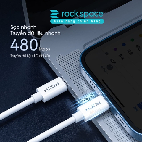 Combo tiện ích đa chức năng Rockspace sạc cho mọi dòng điện thoại laptop sạc nhanh nhỏ gọn -Hàng chính hãng