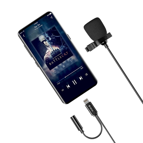 Micro Thu âm Live stream có dây cho iPhone DEVIA smart series hàng chính hãng