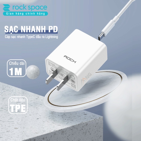 Bộ combo củ sạc nhanh chuẩn PD Rockspace T12 pro