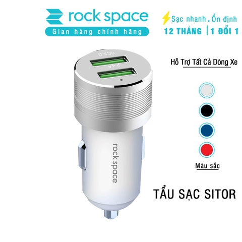Tẩu sạc trên xe hơi Rockspace Sitor 2 cổng USB
