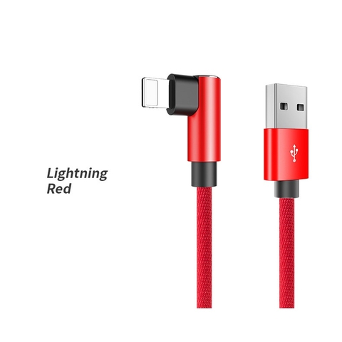 Dây sạc nhanh cho iphone hình chữ L dây dù Rockspace - Hàng chính hãng bảo hành 12 tháng 1 đổi 1