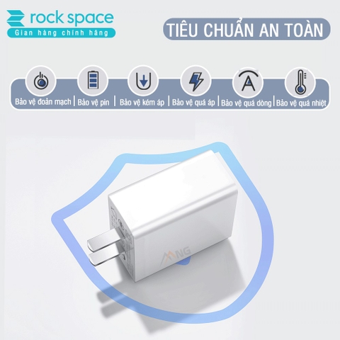 Bộ combo củ sạc nhanh chuẩn PD Rockspace T12 pro