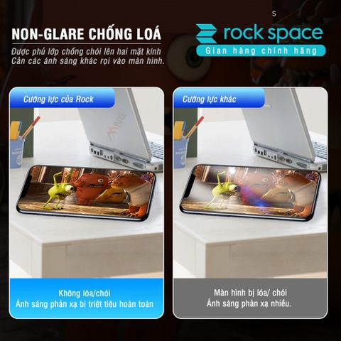 Kính Cường Lực PPF dẻo Rockspace nhám chống vân tay cho iphone và mọi dòng điện thoại