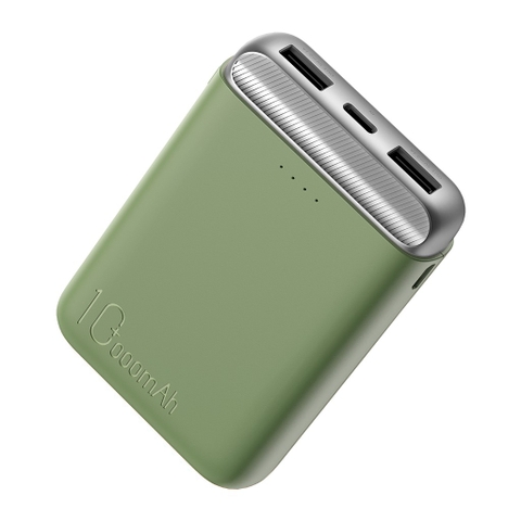 Sạc dự phòng mini chính hãng Rockspace P71 dung lượng 10.000 mAh  cho điện thoại iphone, Samsung, huawei, Oppo