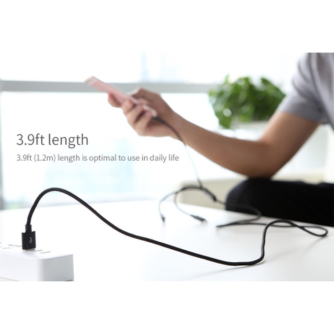 Cáp Rock dây dù 3 cổng Lightning / Micro USB/ chuẩn C