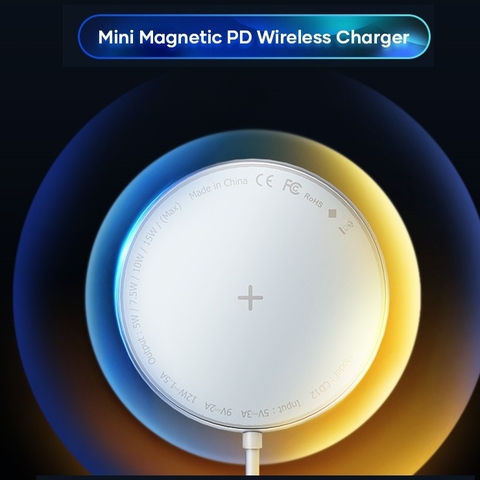 Đế sạc không dây Magsafe sạc nhanh 15w Rockspace W33 dùng cho iphone android hàng chính hãng có bảo hành