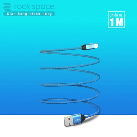 Dây sạc nhanh iPhone chính hãng Rockspace M5 dây dù 1 mét ổn định không nóng máy bảo hành 1 năm 1 đổi 1 mới