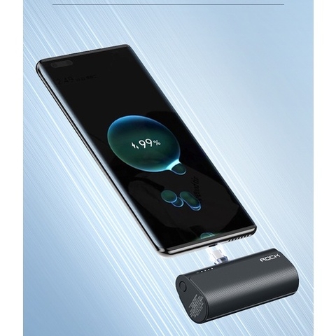 Pin sạc dự phòng Rockspace P81 5000mAh tích hợp chân cắm typeC sạc nhanh PD QC 20W - Hàng chính hãng bảo hành 12 tháng