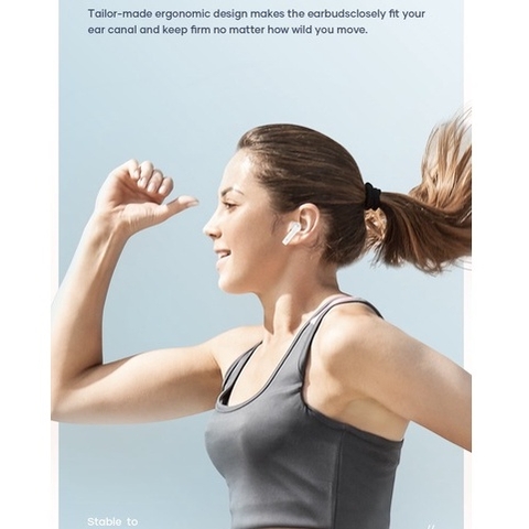 Tai nghe Bluetooth không dây Rockspace EB200 true wireless, có mic, chơi game, nghe nhạc - Hàng chính hãng có bảo hành