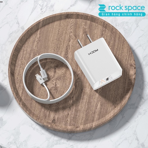 Bộ combo củ sạc nhanh chuẩn PD Rockspace T12 pro