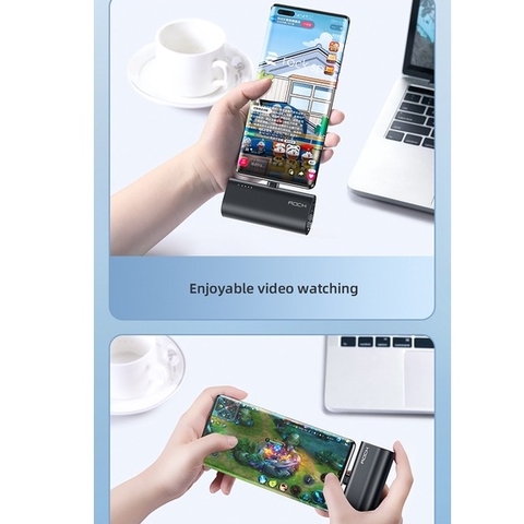 Pin sạc dự phòng Rockspace P81 5000mAh tích hợp chân cắm typeC sạc nhanh PD QC 20W - Hàng chính hãng bảo hành 12 tháng