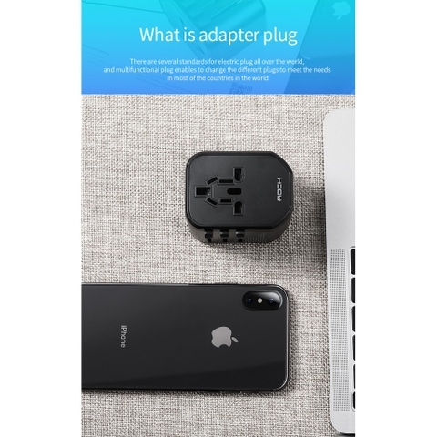 Củ sạc đa chức năng chính hãng Rockspace T20 Multifunctional Plug Travel Charger
