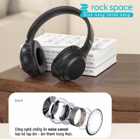 Combo 2 Tai nghe bluetooth chụp tai Rockspace O2 có micro nghe nhạc liên tục 15h Bảo hành chính hãng