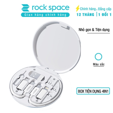 Combo tiện ích đa chức năng Rockspace sạc cho mọi dòng điện thoại laptop sạc nhanh nhỏ gọn -Hàng chính hãng