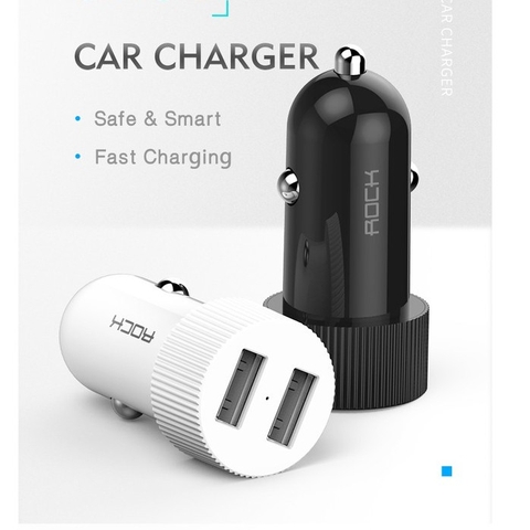 Tẩu sạc trên xe hơi Rockspace Sitor 2 cổng USB