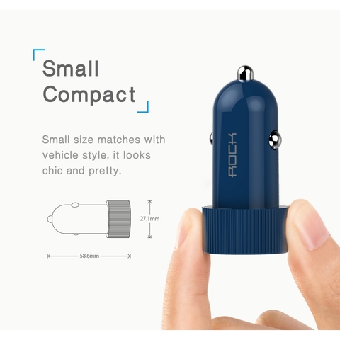 Tẩu sạc trên xe hơi Rockspace Sitor 2 cổng USB