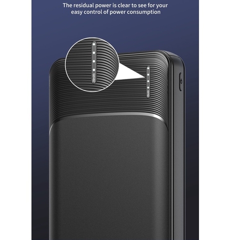 Pin sạc dự phòng rockspacde P200 20000mAh sạc cho mọi dòng điện thoại - Hàng chính hãng bảo hành 12 tháng