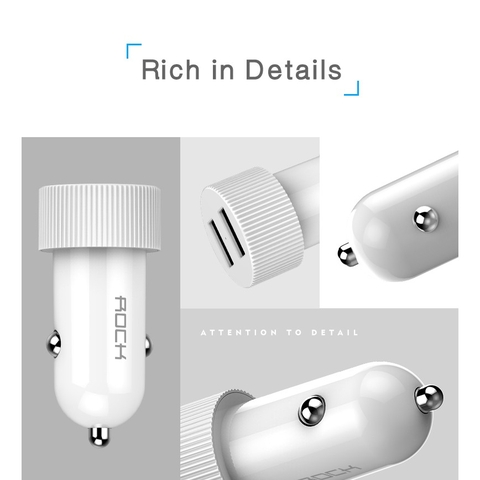 Tẩu sạc trên xe hơi Rockspace Sitor 2 cổng USB