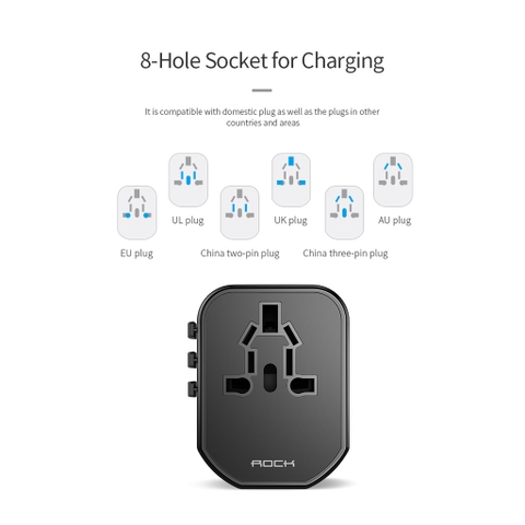 Củ sạc đa chức năng chính hãng Rockspace T20 Multifunctional Plug Travel Charger