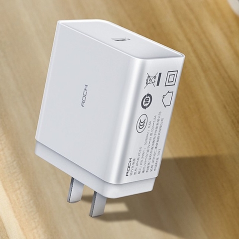 Củ sạc nhanh cho iphone Rockspace T12 pro chuẩn sạc nhanh PD 20W, cổng ra typeC hàng chính hãng bảo hành 12 tháng