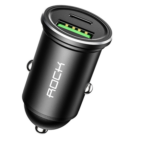 Tẩu sạc xe hơi Rockspace H13 cổng kép A + C PD 20W , nhỏ gọn sạc không nóng máy hàng chính hãng có bảo hành 12 tháng