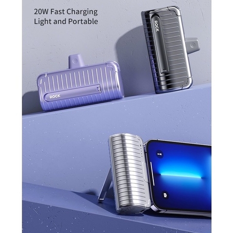 Pin sạc dự phòng thích hợp chân cắm TypeC Rockspace P85 5000mAh sạc nhanh - Hàng chính hãng có bảo hành