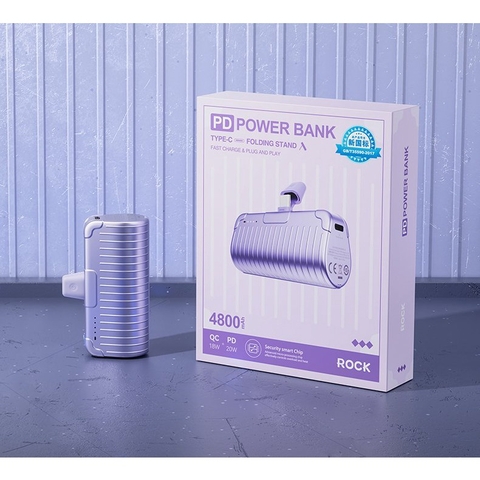 Pin sạc dự phòng thích hợp chân cắm iphone Rockspace P86 5000mAh sạc nhanh - Hàng chính hãng có bảo hành