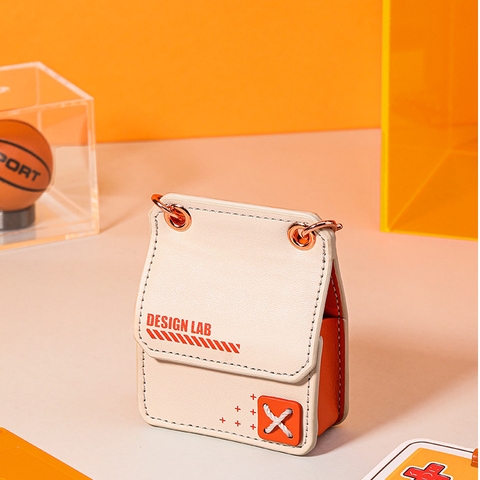 Túi case đựng bảo vệ tai nghe không dây Retro Earcuff Rockspace có dây đeo nhỏ gọn thời trang hàng chính hãng