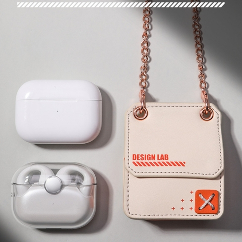 Túi case đựng bảo vệ tai nghe không dây Retro Earcuff Rockspace có dây đeo nhỏ gọn thời trang hàng chính hãng