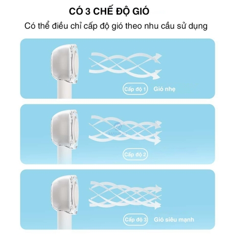 Quạt mini tích điện cầm tay để bàn có 3 tốc độ gió Rockspace mini nhỏ gọn dùng liên tục 6h Hàng chính hãng có BH