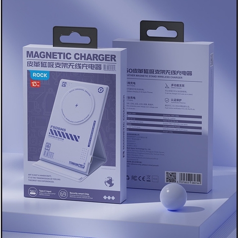 Đế sạc không dây sạc nhanh kiêm giá đỡ điện thoại Rockspace W50 sạc max 15W BH 12 tháng