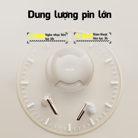 Tai nghe Bluetooth không dây nhét tai TWS Rockspace Rotating Hàng chính hãng BH 12 tháng