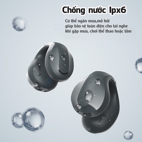 Tai nghe bluetooth không dây kẹp vành tai TWS Rockspace Sound EarCuffs truyền âm qua xương Hàng chính hãng có BH