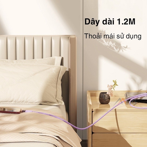 Dây sạc iphone PD 33W Chính hãng Rockspace Z21 chuẩn sạc nhanh không nóng máy bảo hành 1 năm 1 đổi 1