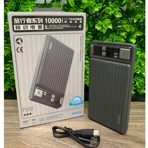 Pin dự phòng PD 20W Rockspace P91 sạc nhanh 10000mAh Hàng chính hãng bảo hành 12 tháng