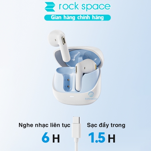 Tai nghe bluetooth không dây nhét tai TWS Rockspace S3 hàng chính hãng bảo hành 1 năm 1 đổi 1