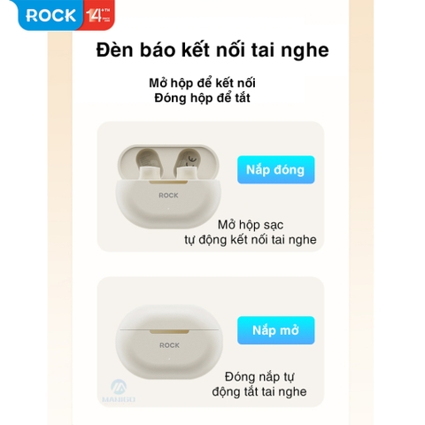 Tai nghe bluetooth không dây nhét tai Rockspace EB900 TWS có mic hàng chính hãng bảo hành 12 tháng