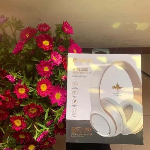 Headphone tai nghe Bluetooth Không dây chụp tai DEVIA Kington series có mic pin 15h BH chính hãng