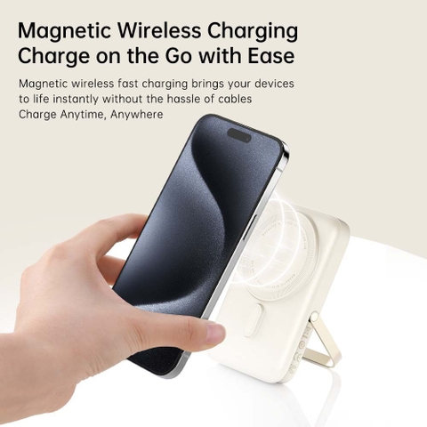 Pin sạc dự phòng không dây Rockspace P20SE kèm giá đỡ điện thoại sạc nhanh PD20W 10000mAh có BH