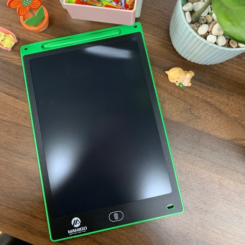 Bảng vẽ viết tự xoá thông minh đa sắc Manigo KS0120-2 12 inch màn hình LCD bảo vệ mắt cho trẻ em BH 1 năm