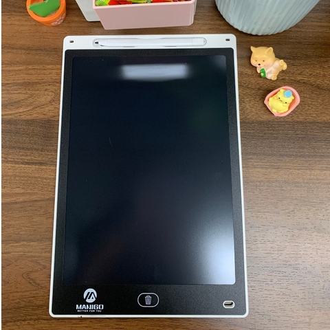 Bảng vẽ viết tự xoá thông minh đa sắc Manigo KS0120-2 12 inch màn hình LCD bảo vệ mắt cho trẻ em BH 1 năm