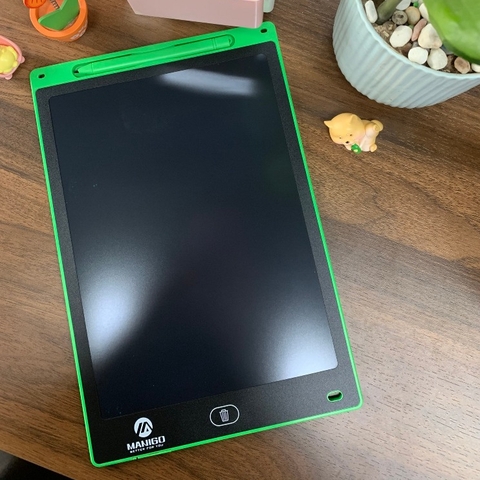 Bảng vẽ viết tự xoá thông minh đa sắc Manigo KS0120-2 12 inch màn hình LCD bảo vệ mắt cho trẻ em BH 1 năm