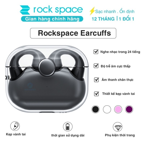 Tai nghe bluetooth không dây kẹp vành tai Rock Sound EarCuffs TWS Earphone Rockspace BH 12 tháng