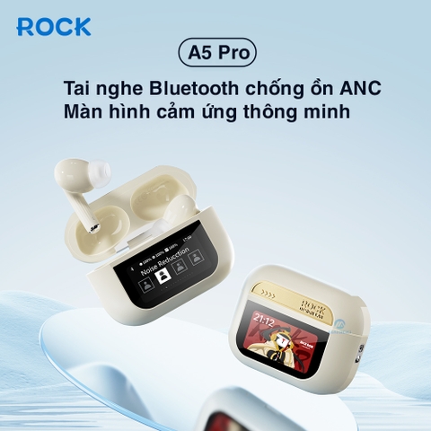 Tai nghe bluetooth chính hãng Rockspace A5 pro true wireless ko dây chống ồn chủ động ANC Bh 1 năm