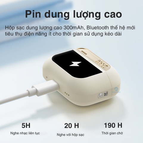 Tai nghe bluetooth chính hãng Rockspace A5 pro true wireless ko dây chống ồn chủ động ANC Bh 1 năm