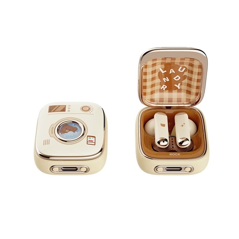 Tai nghe bluetooth không dây nhét tai TWS Rockspace Retro Style có mic chơi game nghe nhạc có BH